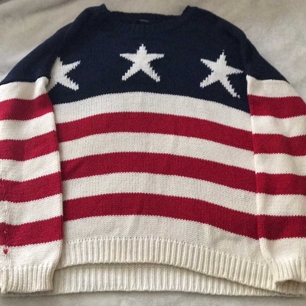 American Flag Sweater